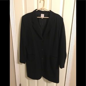 Clifford & Wills black 3/4 length blazer size 14